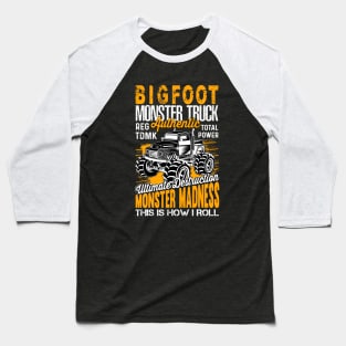 Bigfoot Truck Madness - Monster Truck Baseball T-Shirt